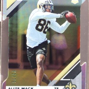 2019 Donruss Alize Mack RC Press Proof Silver Die Cut /75 #289 Saints
