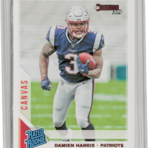 2019 Donruss Damien Harris #309 Patriots Rated Rookies Canvas