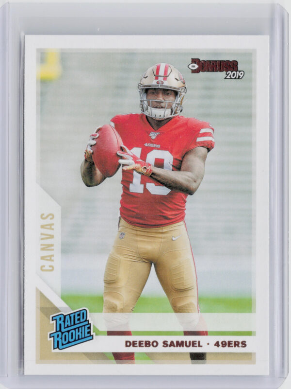 2019 Donruss Deebo Samuel #317 49ers Rated Rookies Canvas