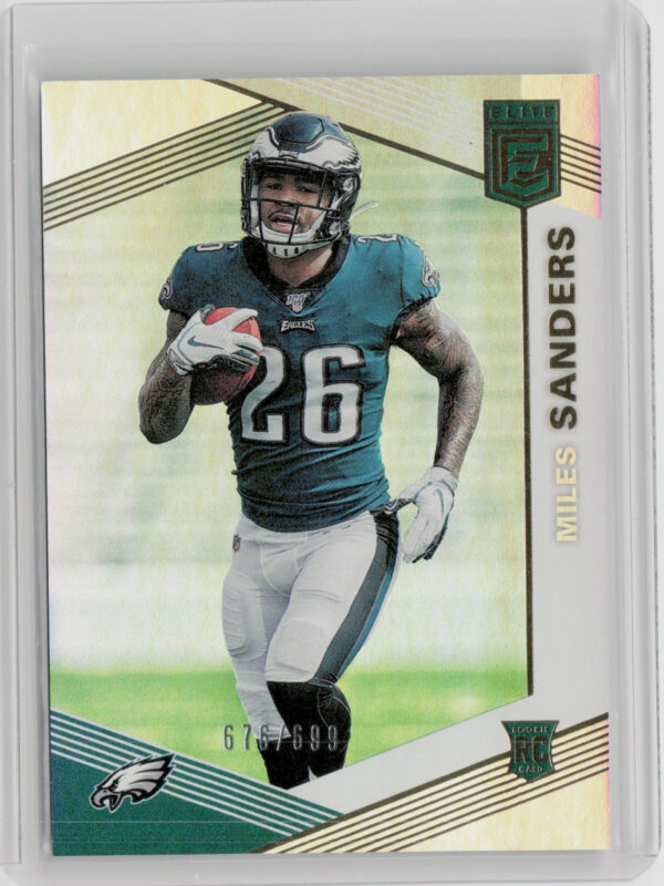 2019 Donruss Elite Miles Sanders RC SN699 #147 Eagles