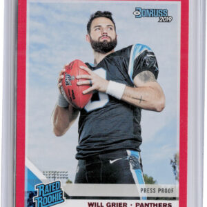 2019 Donruss Will Grier Press Proof Red #305 Panthers