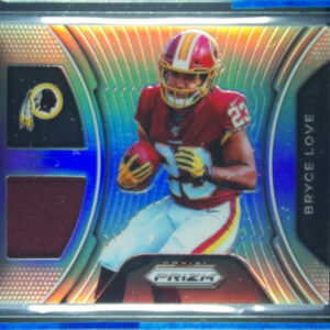 2019 Panini Prizm Bryce Love MEM #RG-BL Redskins Rookie Gear