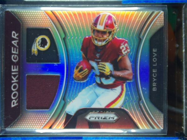 2019 Panini Prizm Bryce Love MEM #RG-BL Redskins Rookie Gear