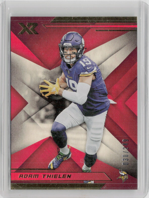 2019 Panini XR Adam Thielen Red SN249 #39 Vikings