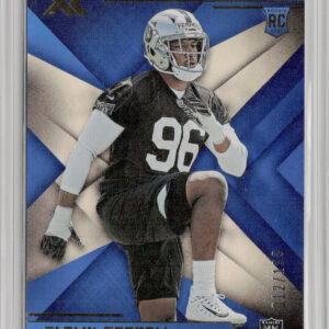 2019 Panini XR Clelin Ferrell Blue SN199 #147 Raiders