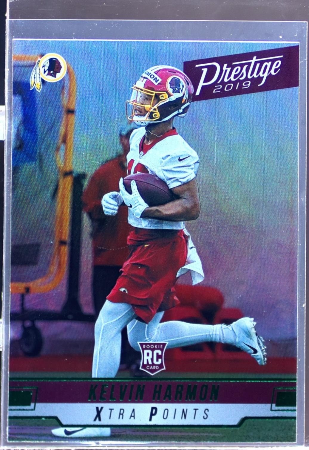2019 Prestige Kelvin Harmon Xtra Points Green RC #280 Redskins