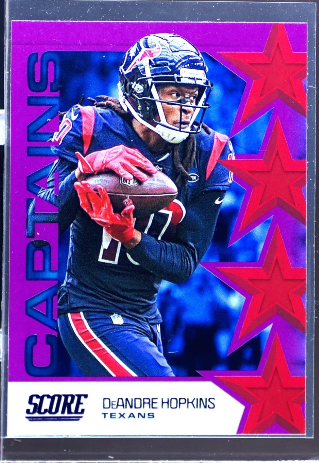 2019 Score DeAndre Hopkins #C-26 Texans Captains Purple