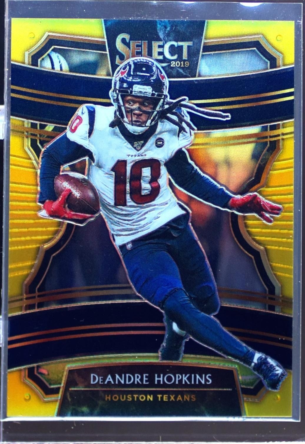 2019 Select DeAndre Hopkins Gold Prizm /10 #82 Texans