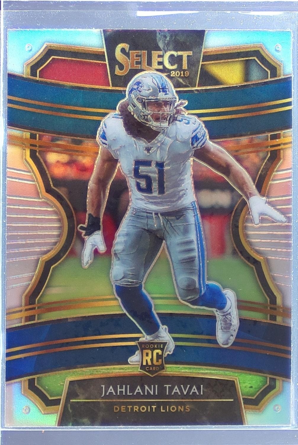2019 Select Jahlani Tavai Silver Prizm RC #69 Lions