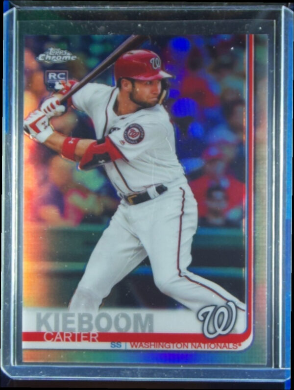 2019 Topps Chrome Update Carter Kieboom Refractor SN250 #22 Nationals