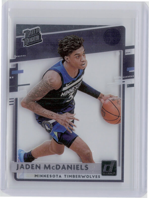 2020-21 Clearly Donruss Jaden McDaniels RC #93 Timberwolves