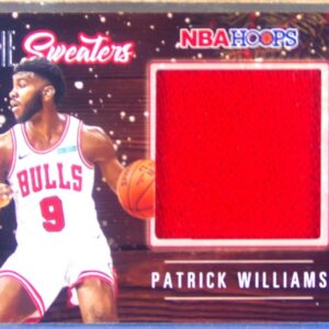 2020-21 Hoops Patrick Williams #RSW-PWL Bulls Rookie Sweaters