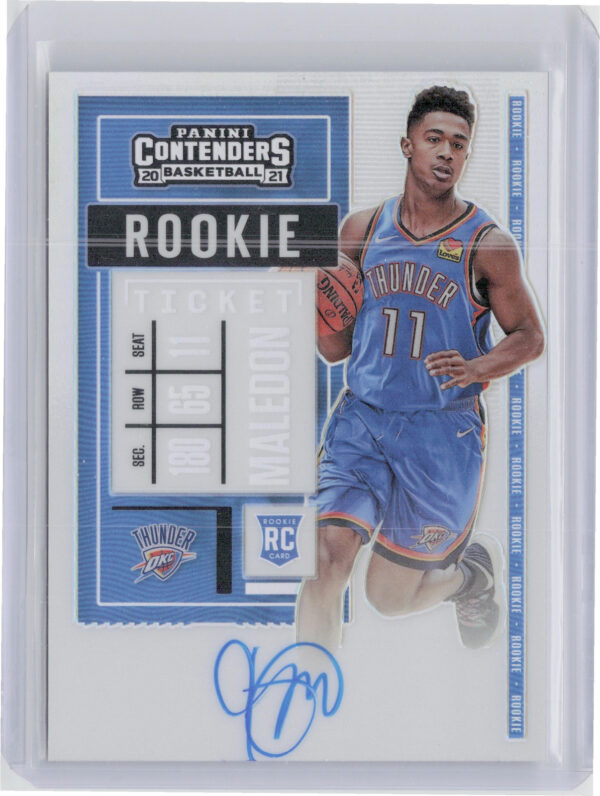 2020-21 Panini Contenders Theo Maledon AU VAR #118 Thunder