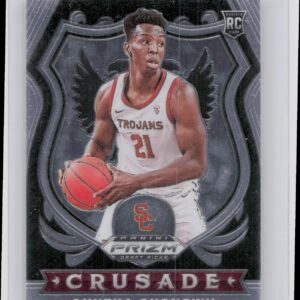 2020-21 Panini Prizm Draft Picks Collegiate Onyeka Okongwu Crusade #85 Trojans