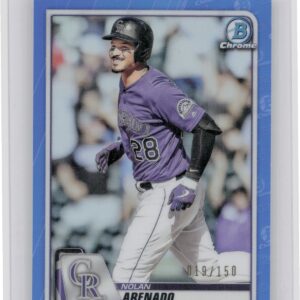 2020 Bowman Chrome Nolan Arenado Blue Refractor #61 Rockies