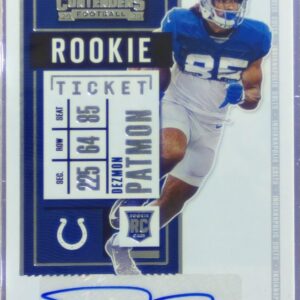 2020 Contenders Dezmon Patmon Auto RC #213 Colts