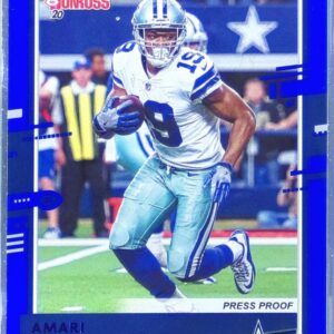 2020 Donruss Amari Cooper Press Proof Blue #81 Cowboys