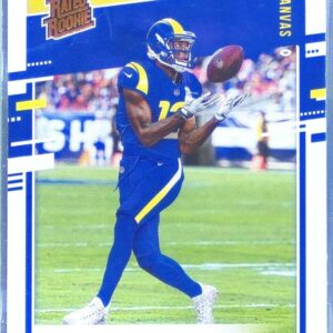 2020 Donruss Van Jefferson RC #326 Rams Rated Rookies Canvas