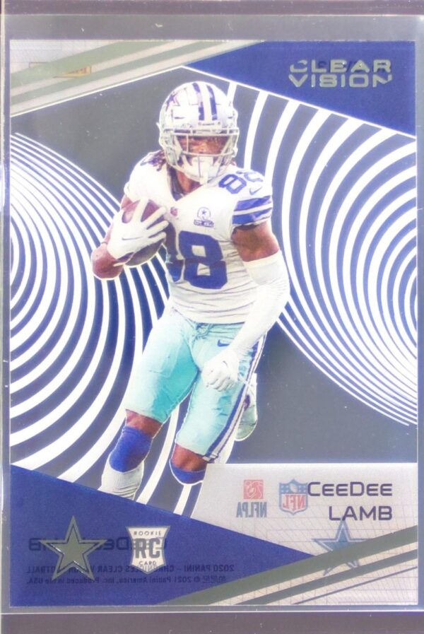 2020 Panini Chronicles CeeDee Lamb RC #CV-13 Cowboys Clear Vision Rookies