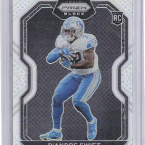 2020 Panini Chronicles D'Andre Swift #PB-8 Lions Prizm Black Silver