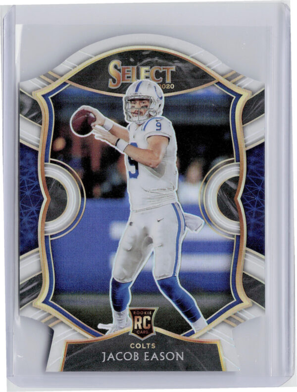 2020 Panini Select Jacob Eason White Prizm Die Cut #48 Colts