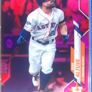 2020 Topps Chrome Jose Altuve Pink Refractor #42 Astros
