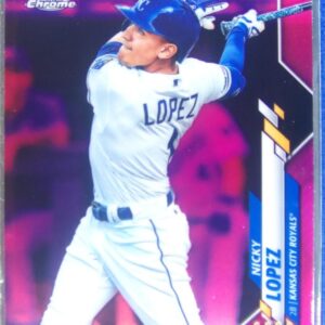 2020 Topps Chrome Nicky Lopez Pink Refractor #92 Royals