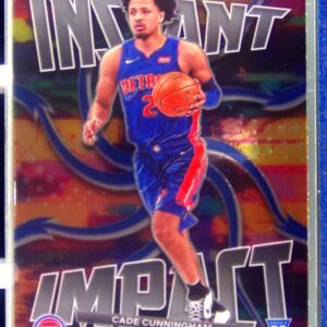 2021-22 Prizm Cade Cunningham RC #1 Pistons Instant Impact