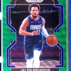 2021-22 Prizm Jalen Brunson Green Wave #144 Mavericks