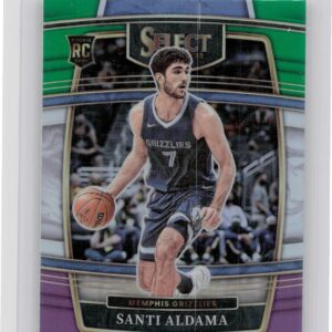 2021-22 Select Santi Aldama Green White Purple Prizms #64 Grizzlies