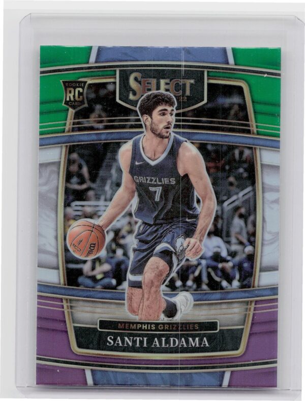 2021-22 Select Santi Aldama Green White Purple Prizms #64 Grizzlies