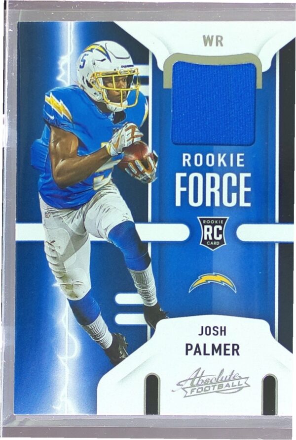 2021 Absolute Josh Palmer JSY RC #RF-JPA Chargers Rookie Force
