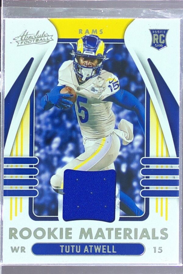 2021 Absolute Tutu Atwell JSY RC #ARM-TAT Rams Absolute Rookie Materials