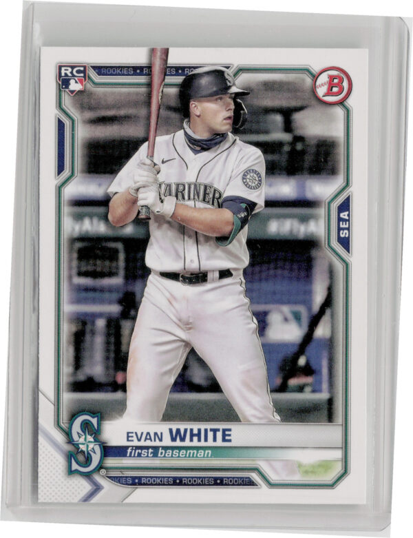 2021 Bowman Evan White RC #89 Mariners