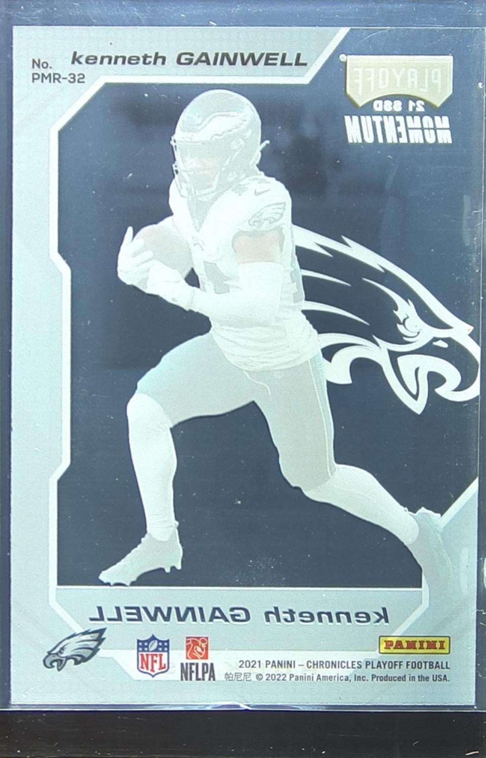 2021 Chronicles Kenneth Gainwell #PMR-32 Eagles Playoff Momentum Rookies - Image 3