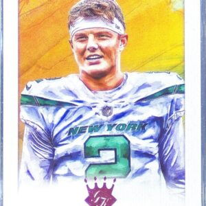 2021 Chronicles Zach Wilson #GK-2 Jets Gridiron Kings Pink