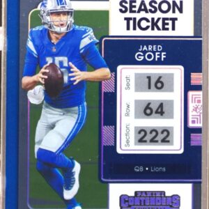 2021 Contenders Jared Goff Playoff Ticket /199 #31 Lions