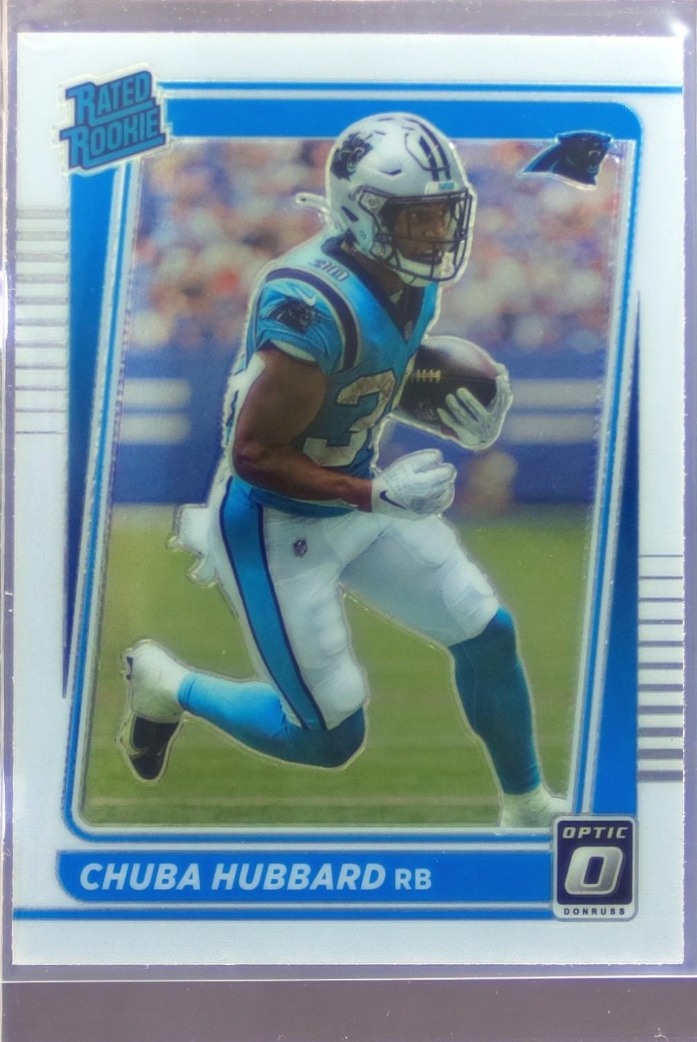 2021 Donruss Optic Chuba Hubbard RC #225 Panthers