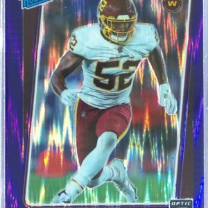 2021 Donruss Optic Jamin Davis Purple Shock RC #247 Team
