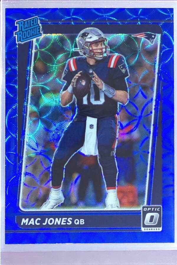 2021 Donruss Optic Mac Jones Blue Scope RC #206 Patriots
