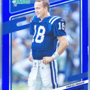2021 Donruss Peyton Manning Press Proof Blue #148 Colts