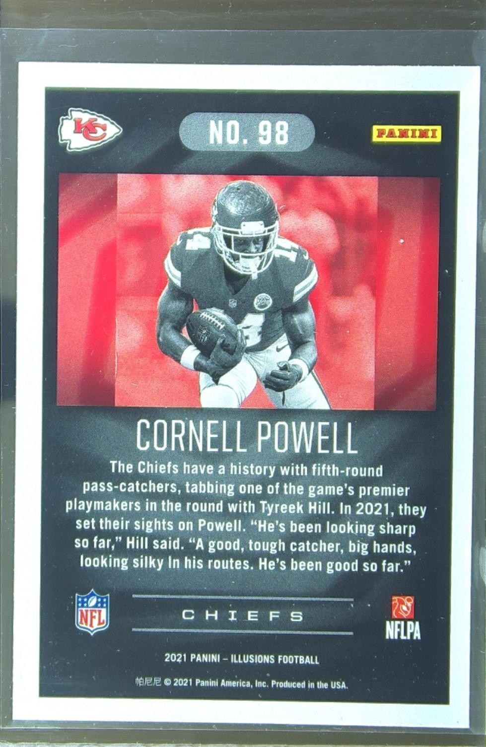 2021 Illusions Cornell Powell RC #98 Chiefs - Image 3