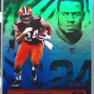 2021 Illusions Nick Chubb Trophy Collection Teal /175 #43 Browns
