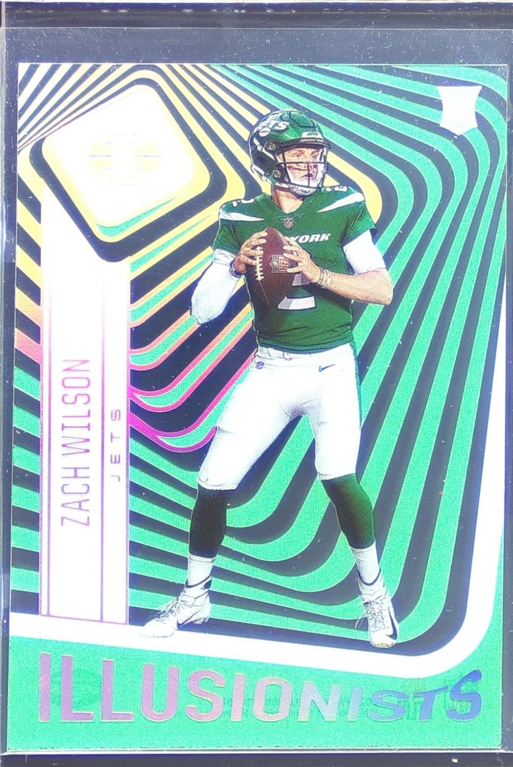 2021 Illusions Zach Wilson RC #ILL-11 Jets Illusionists Emerald