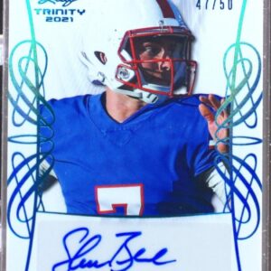 2021 Leaf Trinity Shane Buechele RC Auto /50 #TPA-SB1 Mustangs Portrait signed