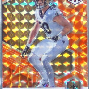 2021 Mosaic Pete Werner Prizm Reactive Orange RC #367 Saints