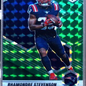 2021 Mosaic Rhamondre Stevenson Prizm Green RC #337 Patriots