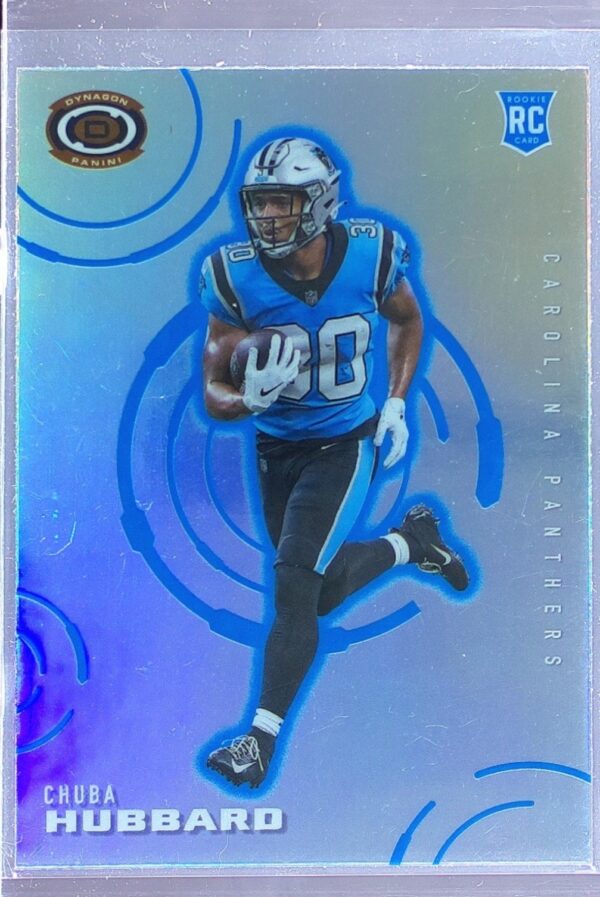 2021 Panini Chronicles Chuba Hubbard RC #D-12 Panthers Dynagon Rookies Silver