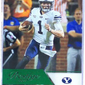 2021 Panini Chronicles Draft Picks Zach Wilson Green RC #82 Cougars