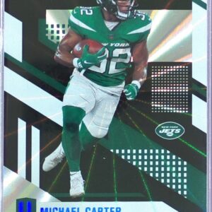 2021 Panini Chronicles Michael Carter /50 #UNP-35 Jets Unparalleled Sunburst